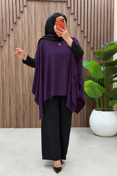 Nazlı Triko Panço  Mürdüm