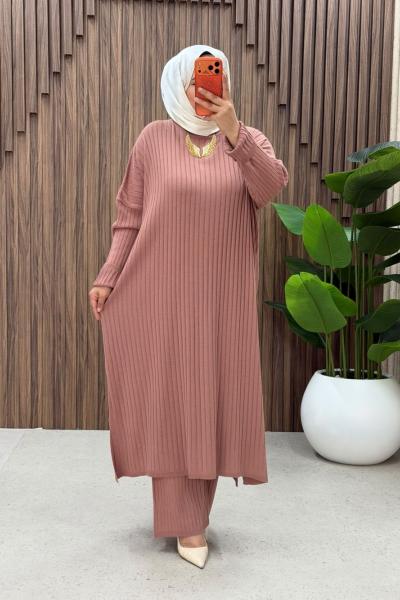 Mısra Pantolonlu Takım Gül
