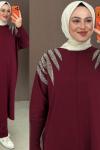 Eymen Pantolonlu Takım Bordo