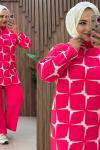 Fuşka Pantolonlu Takım Pembe