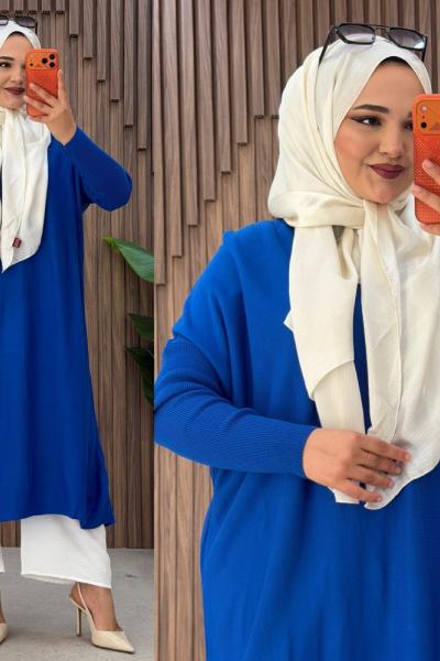Milio tunik Saks Mavisi